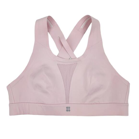 Sweaty Betty London All Train Strappy Back Pink Sports Bra Size 36A - Picture 2 of 6